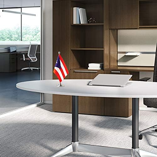 Puerto Rico Flag Puerto Rican Flags, Small Mini Puerto Rican Desk Flag, Used for Table Office Classroom Home Patriotic Events Decorations