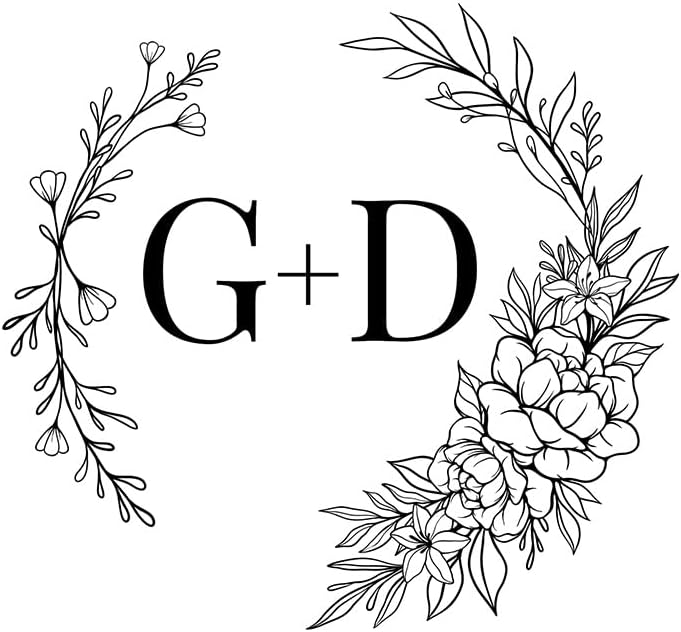 Personalized Wedding Embosser | Custom Made with Initials or Monograms for Couples | Elegant Designs for Stationery, Invitations, Napkins, and More (Design 3)