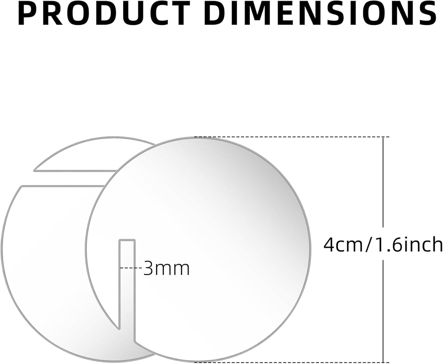 100 Pcs Wine Glass Name Tags, Personalized Wedding Drink Tags Reusable Circle Acrylic Labels Rim of Glass, Drink Markers to Write for Wedding Engagement Birthday Party Decorations