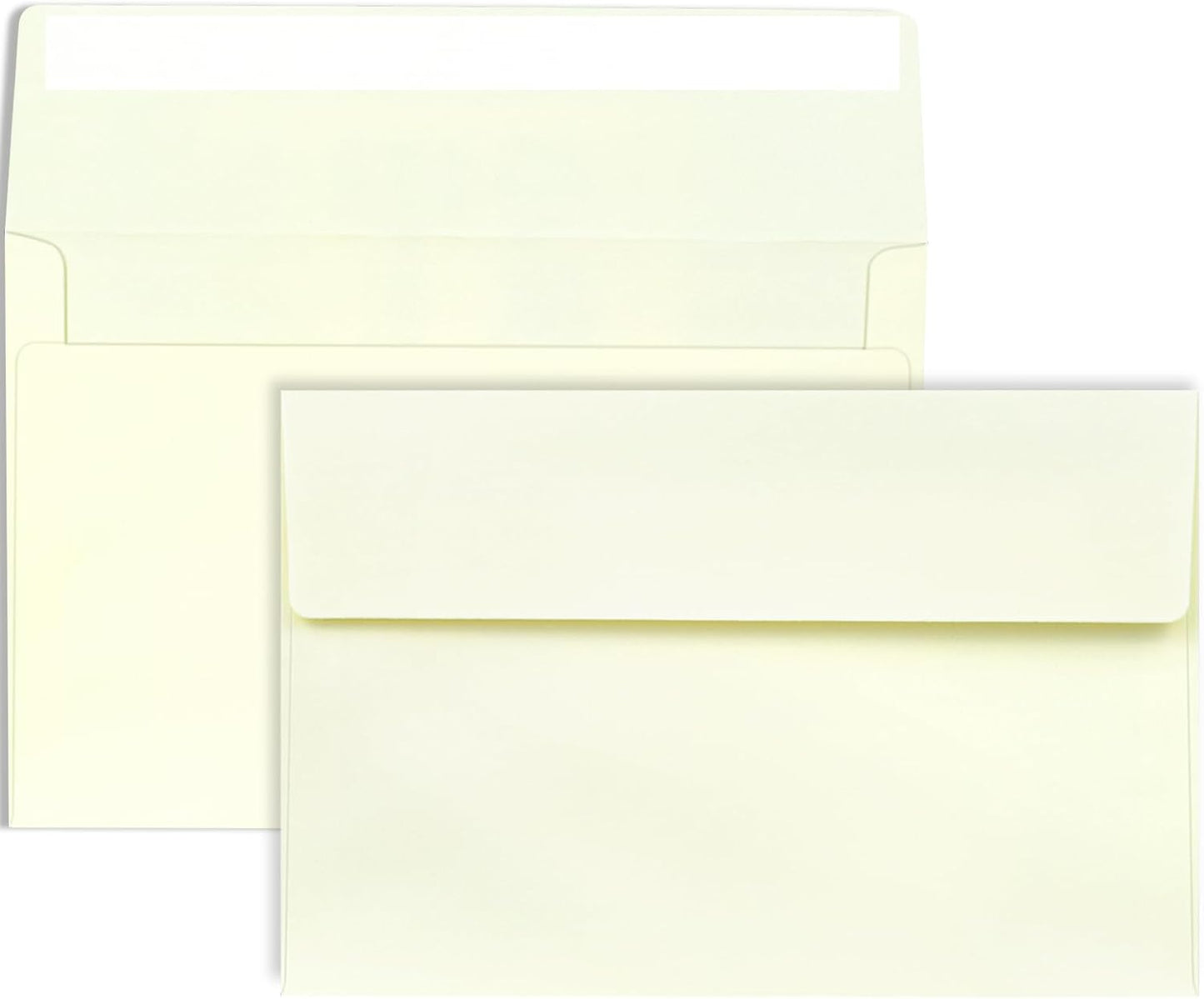 A9 Envelopes Ivory 5.75x8.75 Invitation Envelopes Self Seal Pack of 50 Blank Envelopes for Cards Ivory