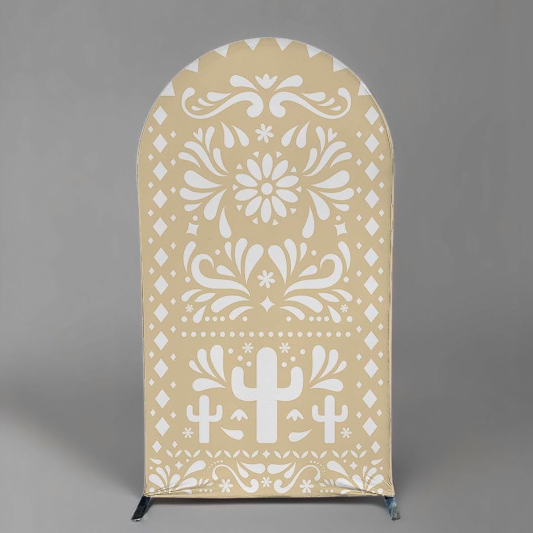 Mexico Theme Arch Stand Covers Fiesta Wedding Party Elastic Fabric Background Birthday Baptismx Baby Shower Decor Props (75x180cm(W30''H72''),G-3739)