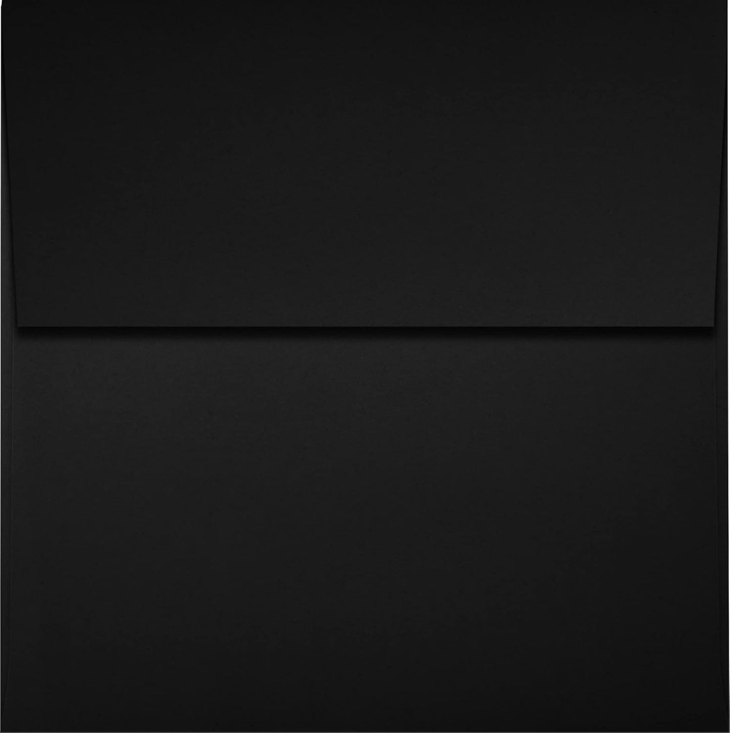 LUXPaper Square Invitation Envelopes | Peel & Press | 4" x 4" | Midnight Black | 80lb. Text | 50 Qty
