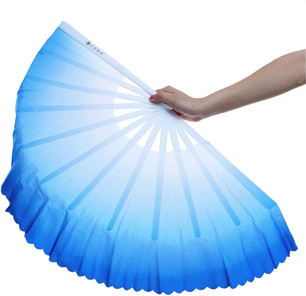 ZooBoo 2Pcs Traditional Chinese Folding Dance Fan - Elegant Taichi Kungfu Performance Accessory