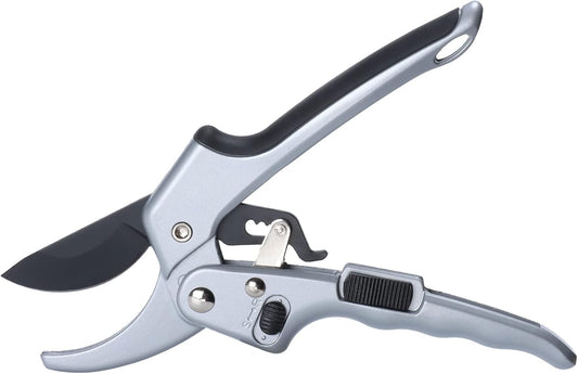 Garden clippers, premium Germany pruners, Work 3 times easier, professional ratchet pruning shears, cutting rose, flower, hedge, stem, tree, Sharp gardening scissors, Arthritis weak hand snips