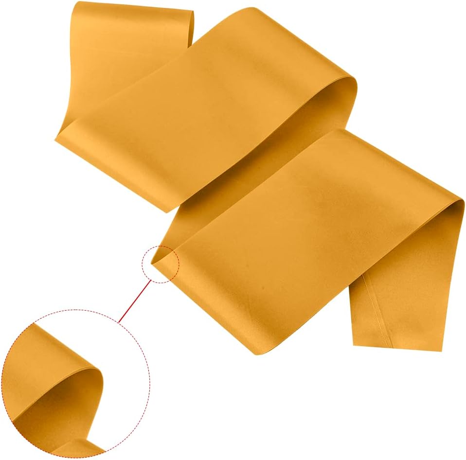 16 Pcs Satin Sash - Dark Yellow Bride To Be Sash, Plain, DIY Sashes For Pageants, Birthday, Graduation, Hen Party, Homecoming, Custom Make Your Own