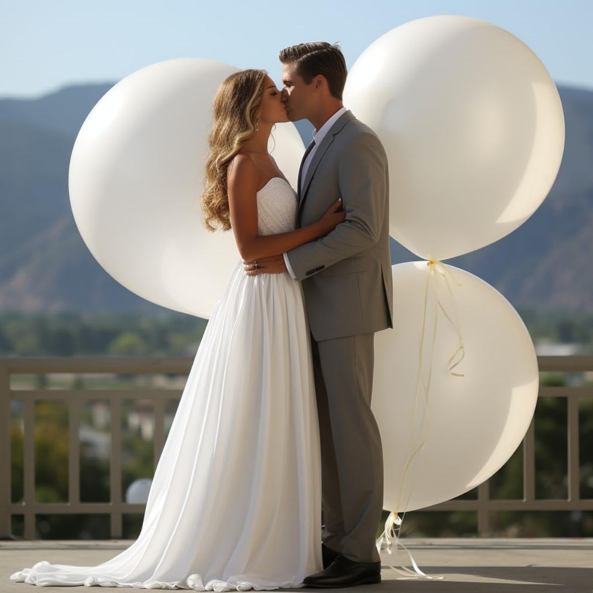 35 Pack White Balloons 36 Inch White Latex Party Large Balloon Bulk for Various Party Events Decorations