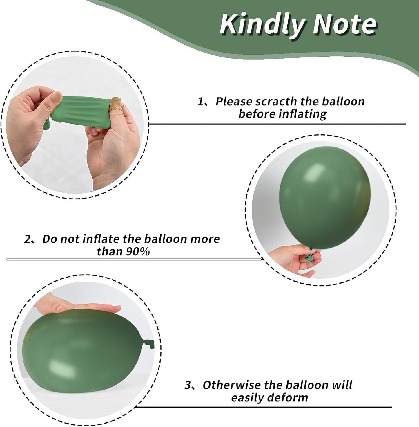 Sage Green Gold Balloons, 50Pcs 12 Inches Dusty Green White Metallic Gold Confetti Balloons for Engagement Anniversary Bridal Wedding Baby Shower Graduation Birthday Party Decorations