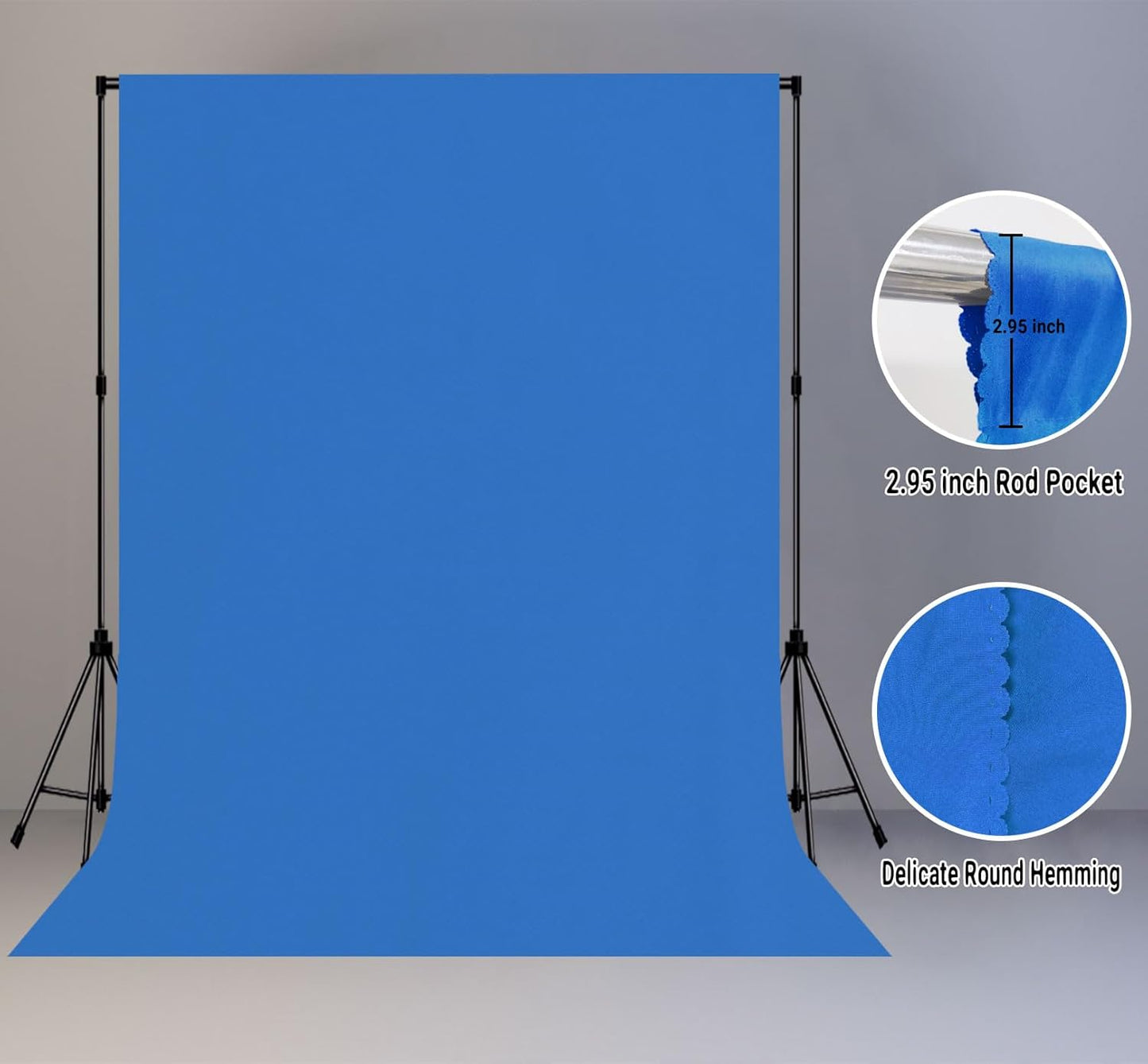 10x20FT Royal Blue Screen Backdrop for Photography, Large High Density Blue Photo Background