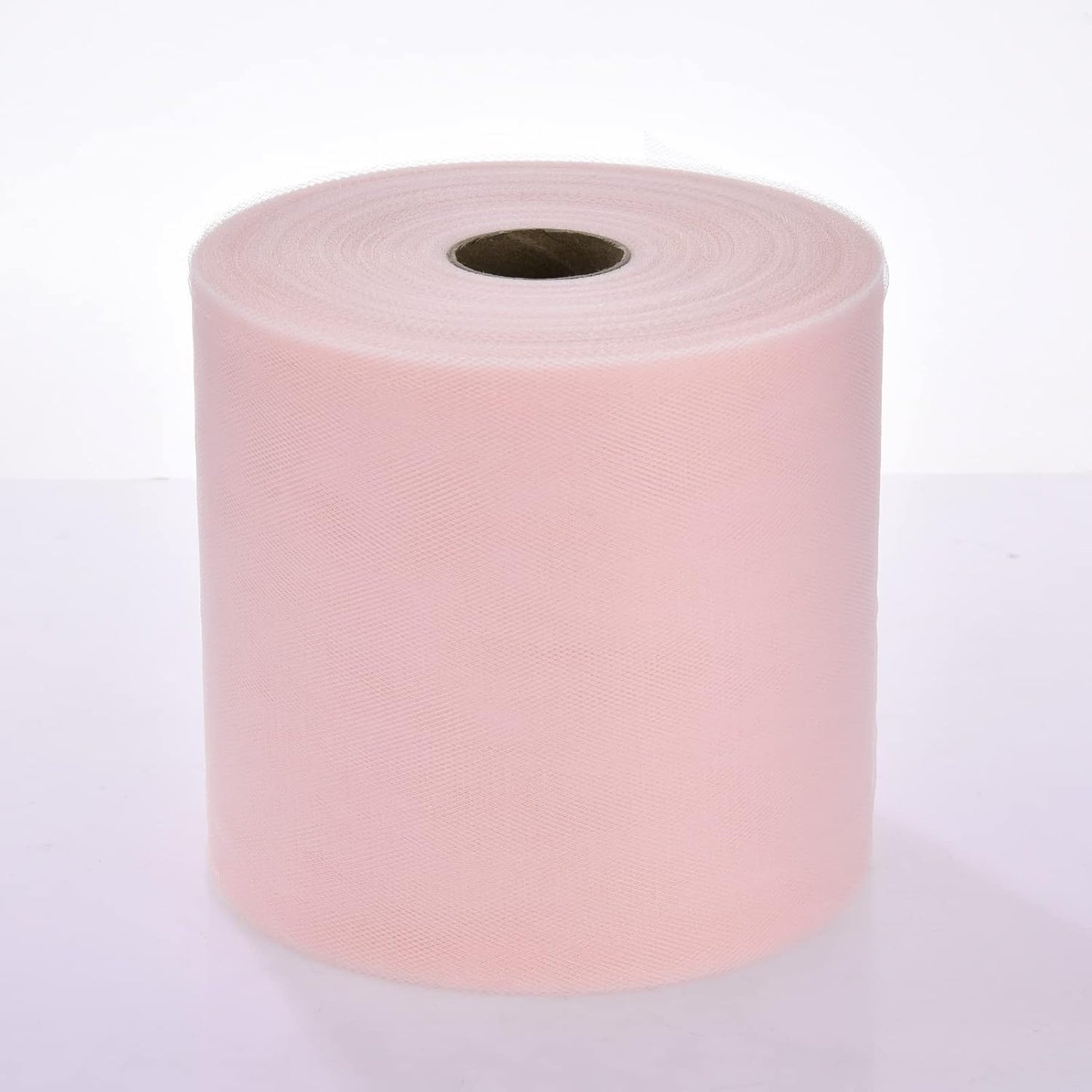 Tulle Fabric Roll, 6” by 200 Yards (600FT) Tulle Organza Fabric Spool for DIY Tutu Skirt Baby Shower Decor Wedding Backdrop Crafts Birthday Party Supplies(Aqua Pink)