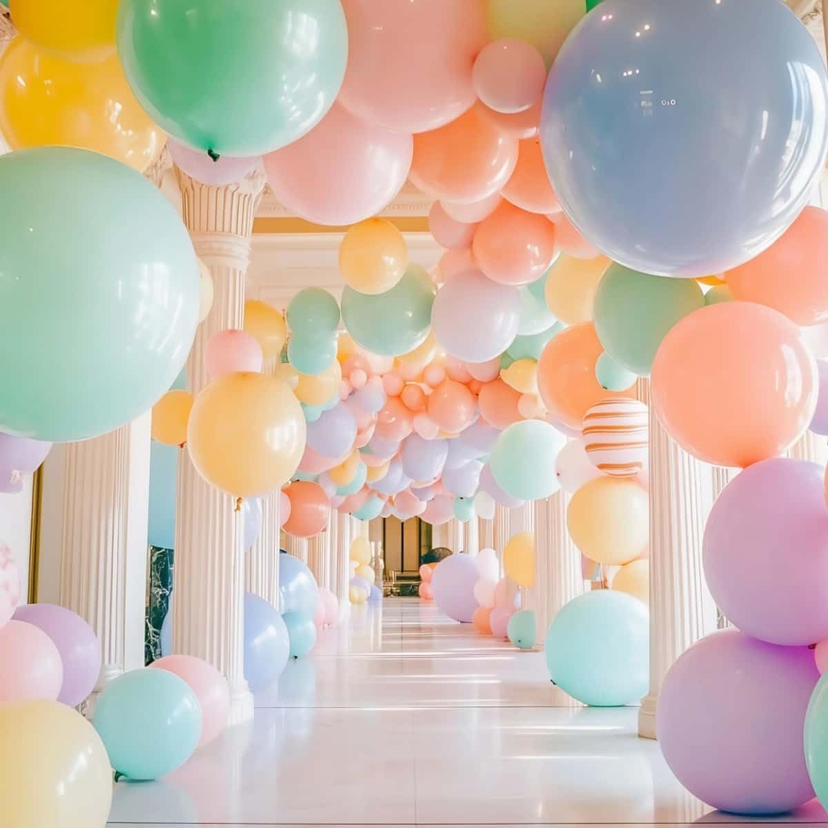 32 Pack Pastel Balloons 36 inch Multicolor Macaron Balloon for Valentine's Day Girls Birthday Baby Shower Easter Party Decoration