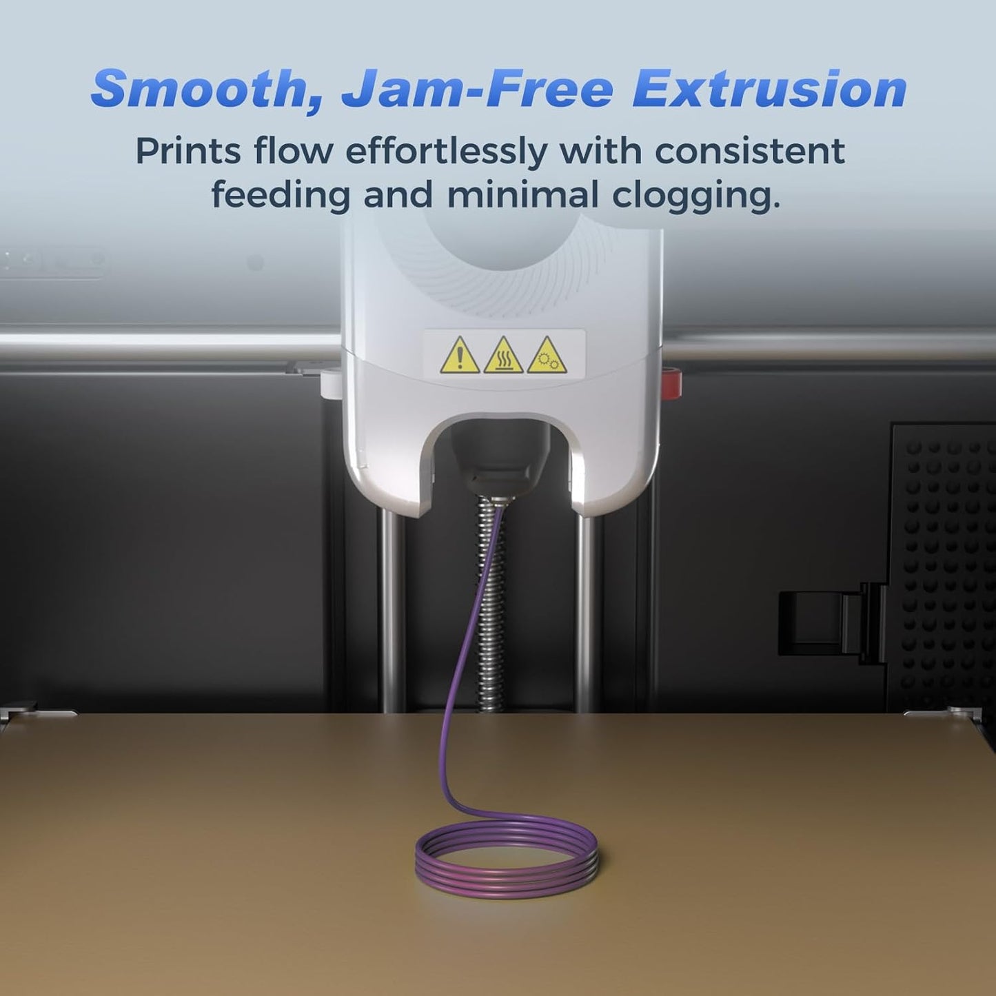 FLASHFORGE Rapid PLA Filament 1.75mm +/- 0.02mm Burnt Titanium to Abyssal Red Gradient, Max 500mm/s High Speed Printing, 3D Printer Filament 1kg(2.2lbs), Changing Colors with Light