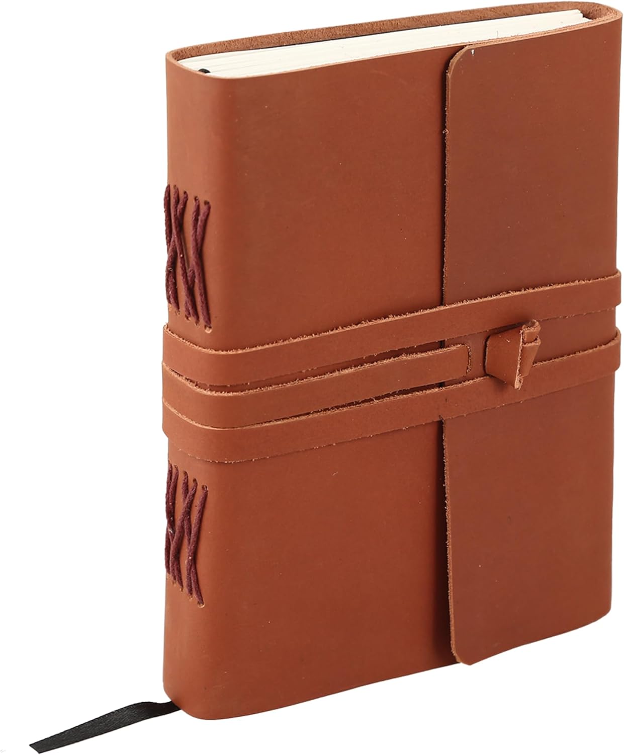 Handmade Leather Journal | Writing Notebook Diary | Bound Daily Notepad For Men & Women Unlined Paper Medium, Writing Pad for Artist, Sketch