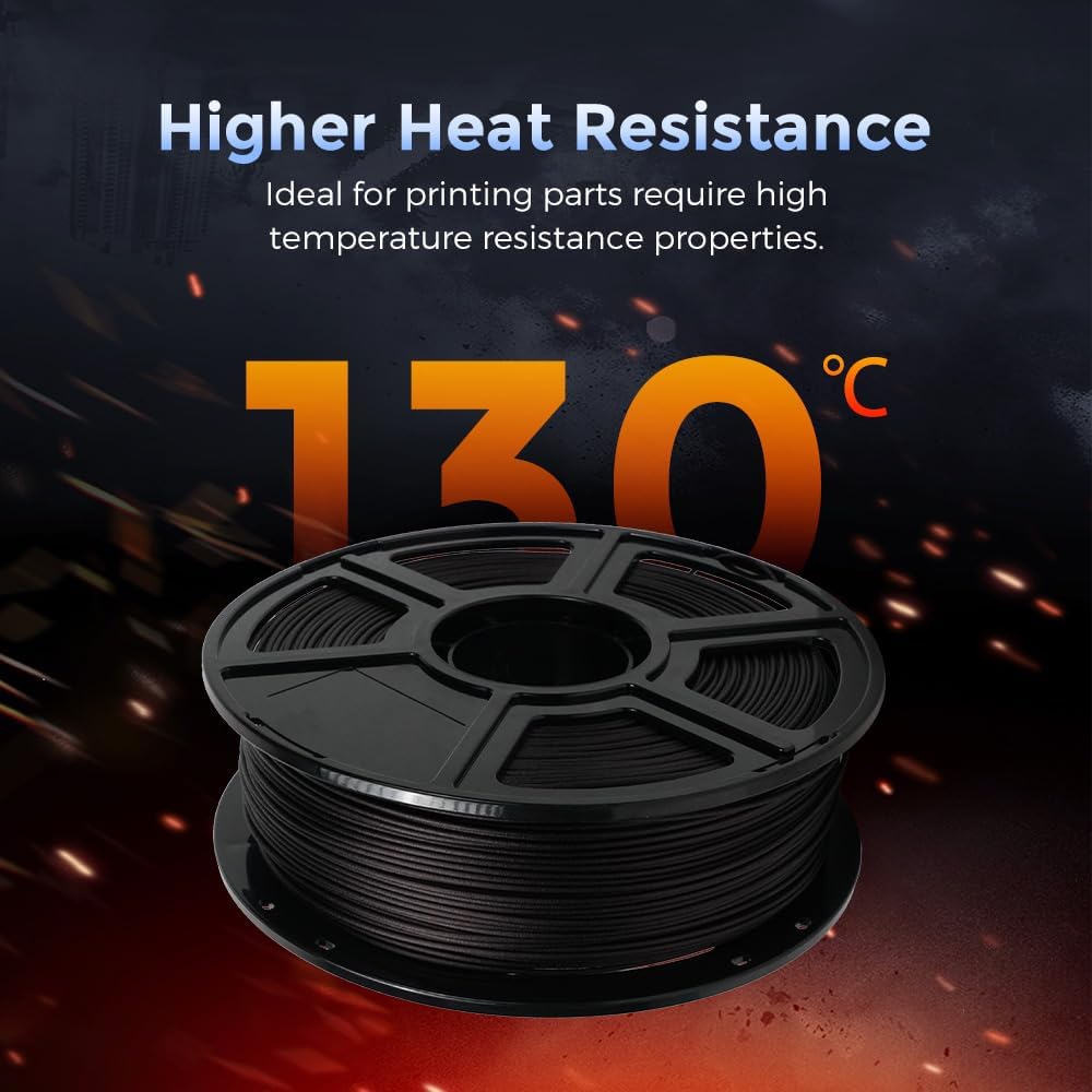 FLASHFORGE Carbon Fiber PETG Filament 1.75mm, PETG with Carbon Fiber, 1KG Spool, Dimensional Accuracy +/- 0.02mm, Lightweight & Heat-Resistant & Moisture Free (PETG-CF Marsala)