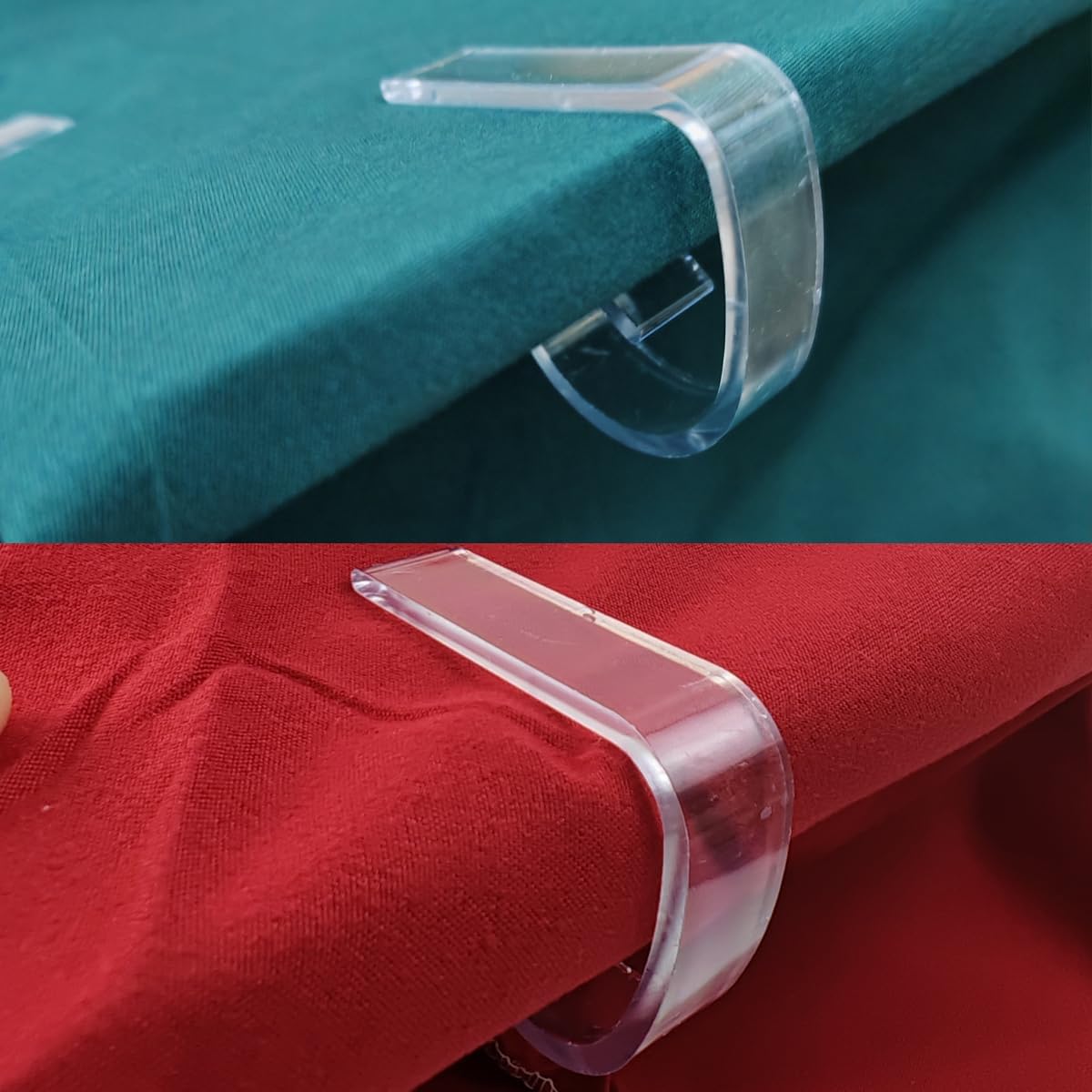 36PCS Transparent Clear Tablecloth Clips, Plastic Table Cloth Clips，Windproof Table Cover Holder Clamps，Table Cloth Holder for Christmas Home Wedding Party Indoor Outdoor Camping Picnic (36)