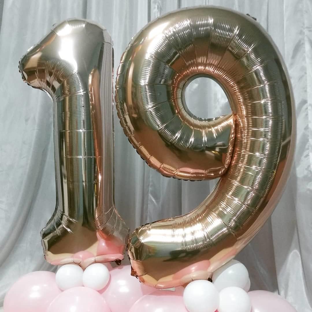 40 Inch Champagne Gold Foil Balloon Number 9, Large Self Inflating Light Gold Number Balloons 0-9 Helium Balloons Set for Girls Boys 9th Birthday Women Anniversary Graduation Party Decoration Supplies
