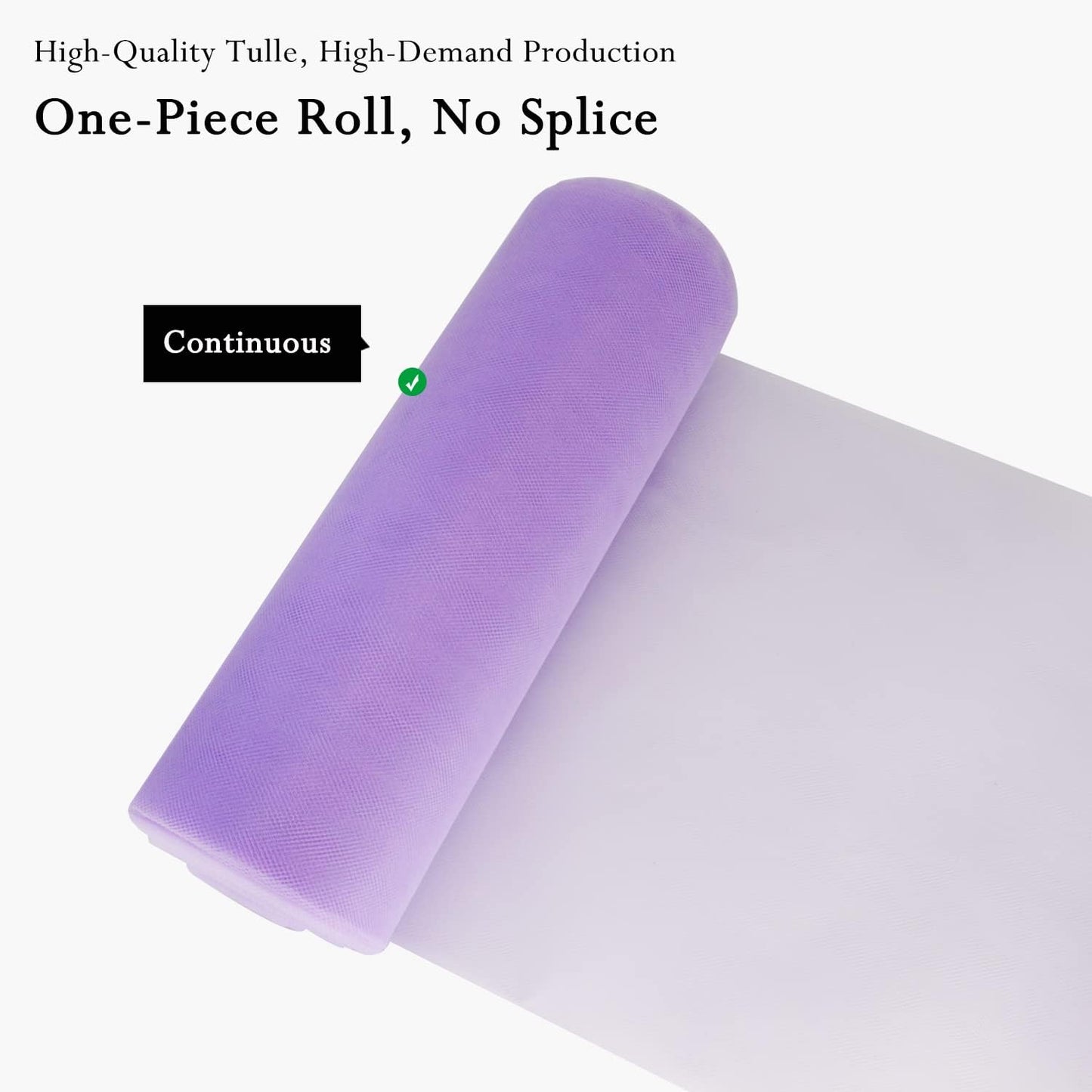 Lavender Tulle Fabric Rolls 54 Inch by 40 Yards Tulle Bolt Spool for Wedding Decorations DIY Tutu Baby Shower Table Skirt Ceiling Decor Birthday Party Craft Supplies