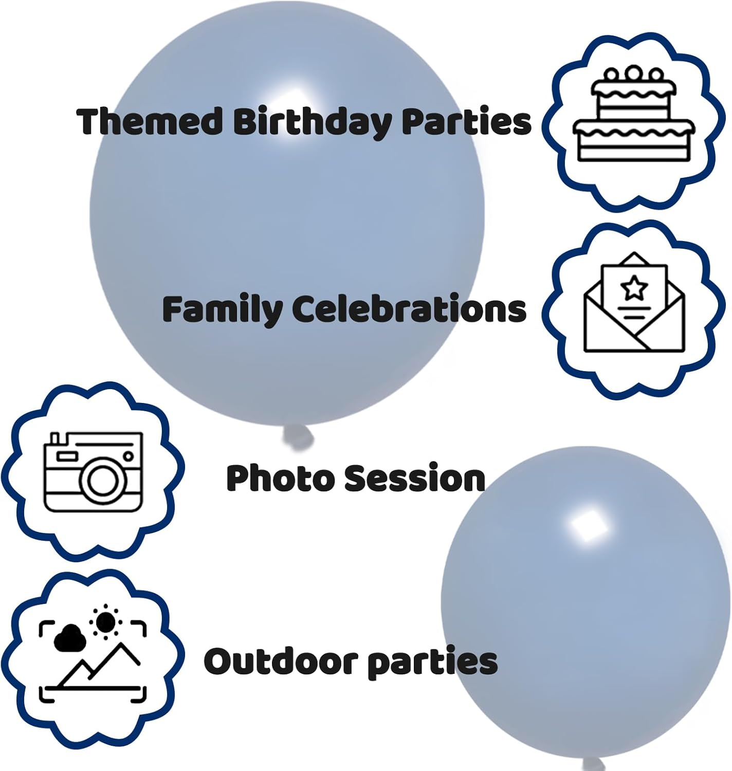 110pcs Navy Blue Balloon 12 Inch, Navy Blue Latex Balloon for Birthday Party Baby Shower Wedding(with 2 Ribbons).