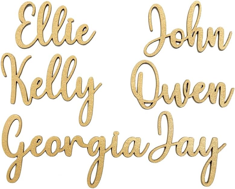 Wedding Name Tags, Personalized Place Cards Table Decoration For Birthdays, Bachelorette,Parties, and Events, Escort Name tags