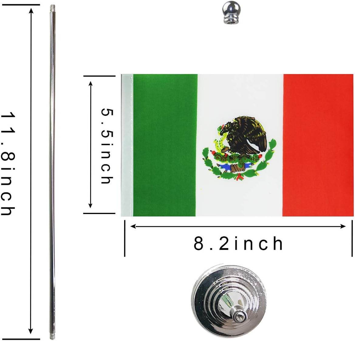 Mexico Mexican Flag Table Desk Flags,Office Flag,International World Country Flags Banners,Festival Events Celebration,Office Desk Home Decoration