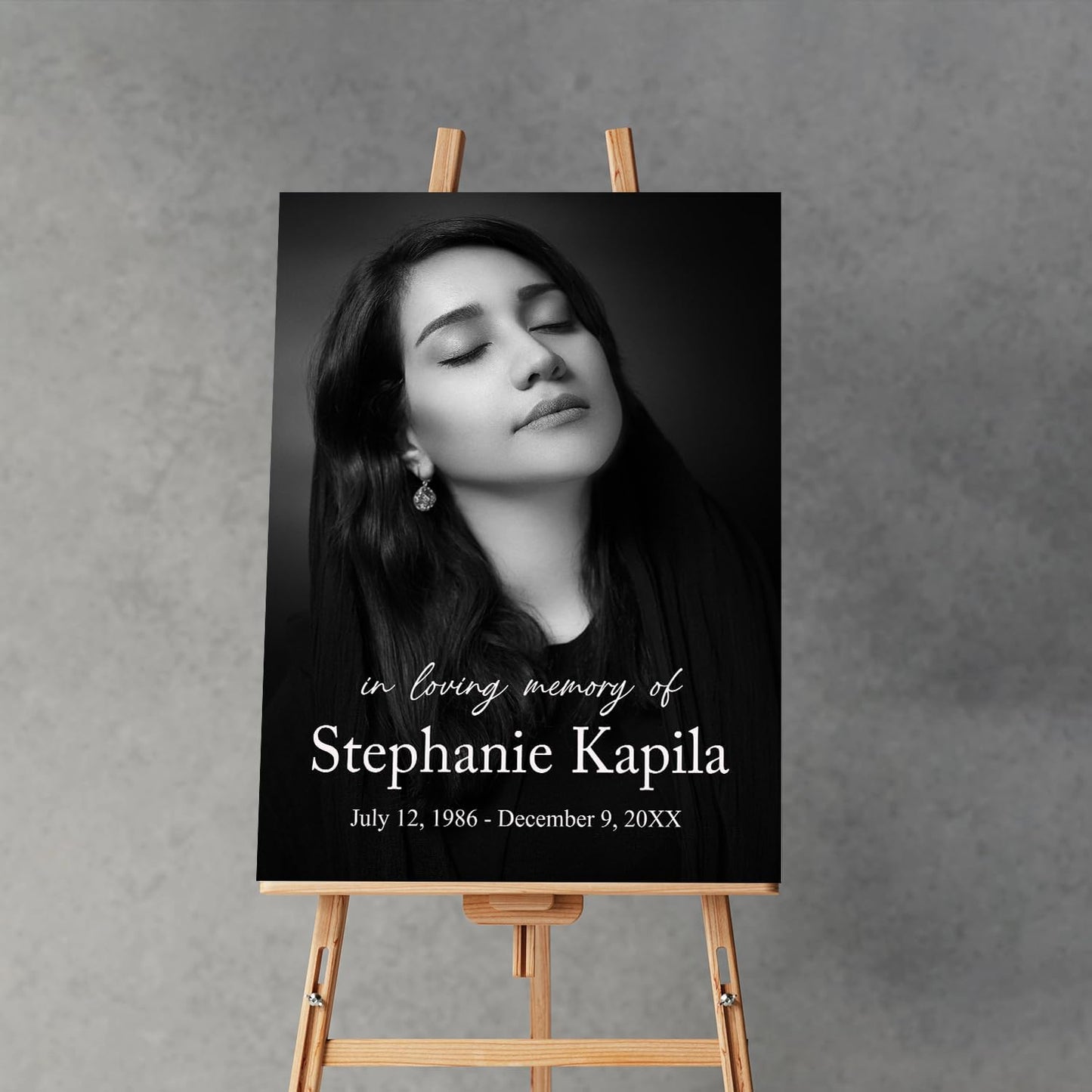 Funeral Welcome Sign, Memorial Welcome Sign, Celebration of Life Welcome Sign, Funeral Decor, Celebration Of Life Sign, Black Color Funeral Program