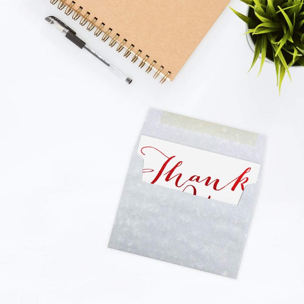 JAM PAPER A6 Parchment Invitation Envelopes - 4 3/4 x 6 1/2 - Blue Recycled - 50/Pack