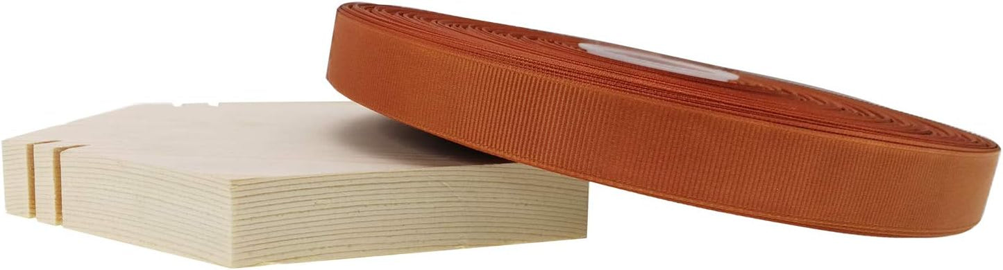 Jesep One Roll 100 Yards 3/4" Soild Grosgrain Ribbon Boutique Gift Wrapping Package Ribbon, DIY Crafts Bow Hair Headband Accessories Assorted Ribbon#842 (3/4" 20mm, Coffee)