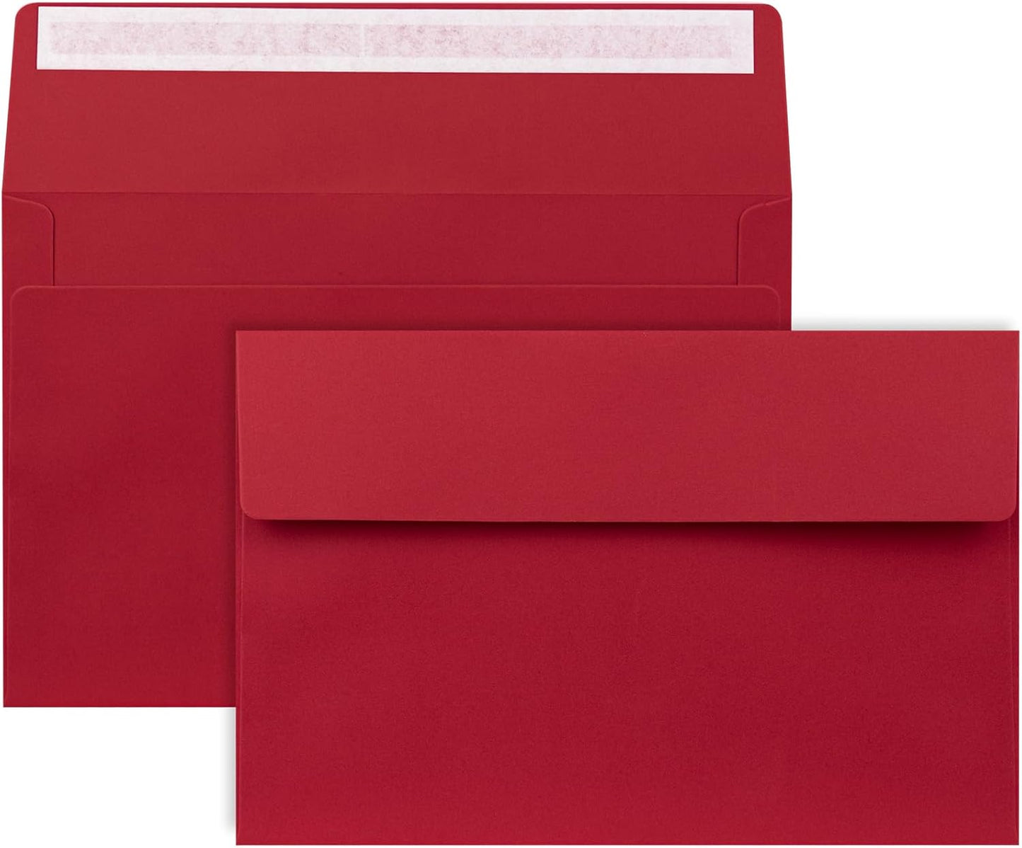A9 Envelopes Red 5.75x8.75 Invitation Envelopes Self Seal Pack of 50 Blank Envelopes for Cards Red
