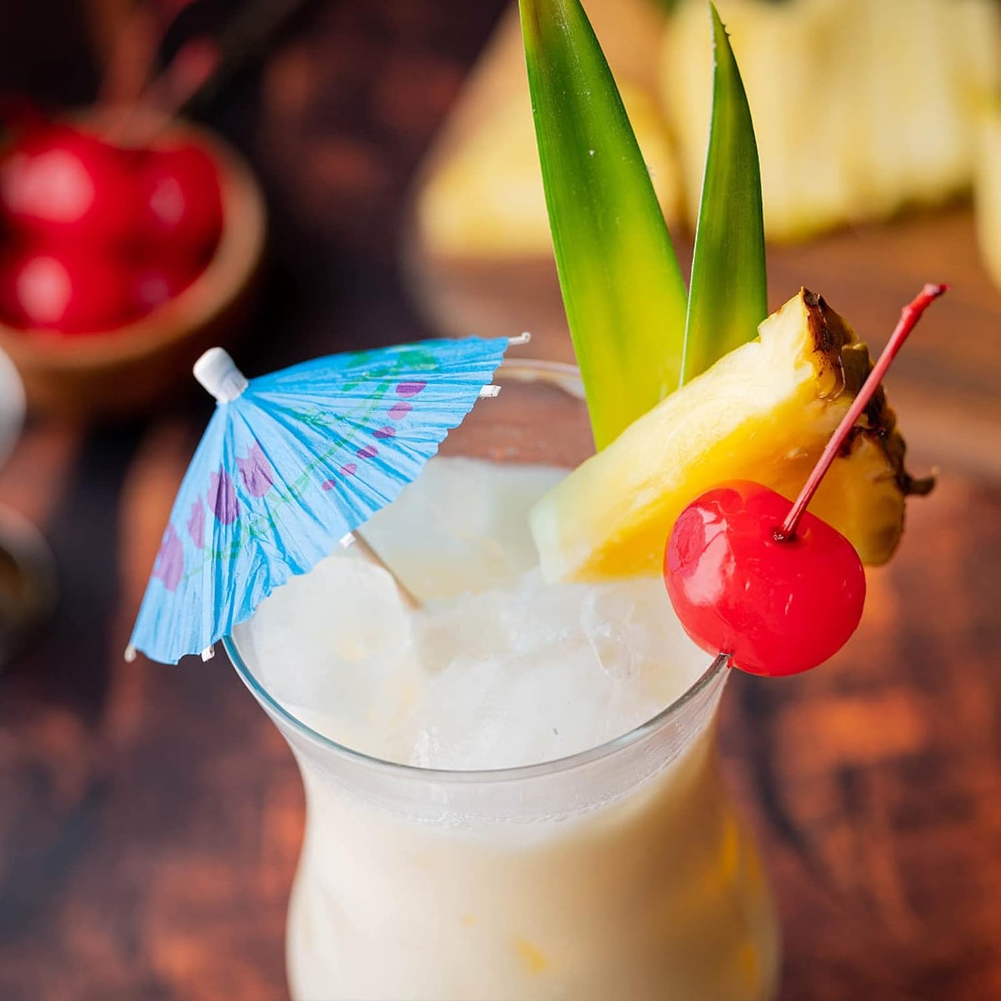 BLUE TOP Umbrella Parasol Cocktail Picks &Cocktail Straws Set- Umbrella Drink Picks100pcs+Umbrella Drink Straws 50pcs Assorted Colors, Great Decoration for Food & Drink,Great for Children's Day