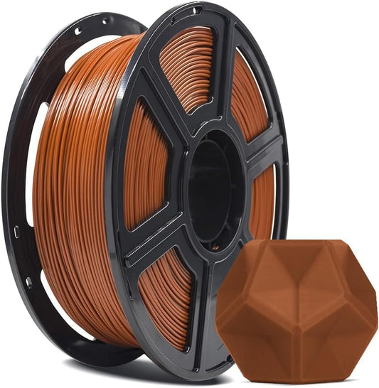 FLASHFORGE 3D Printer Filament, PLA PRO Filament 1.75mm, 1KG Spool (2.2lbs), Dimensional Accuracy +/- 0.02mm for FDM 3D Printers, Better Tenacity & No Knotting (Brown)