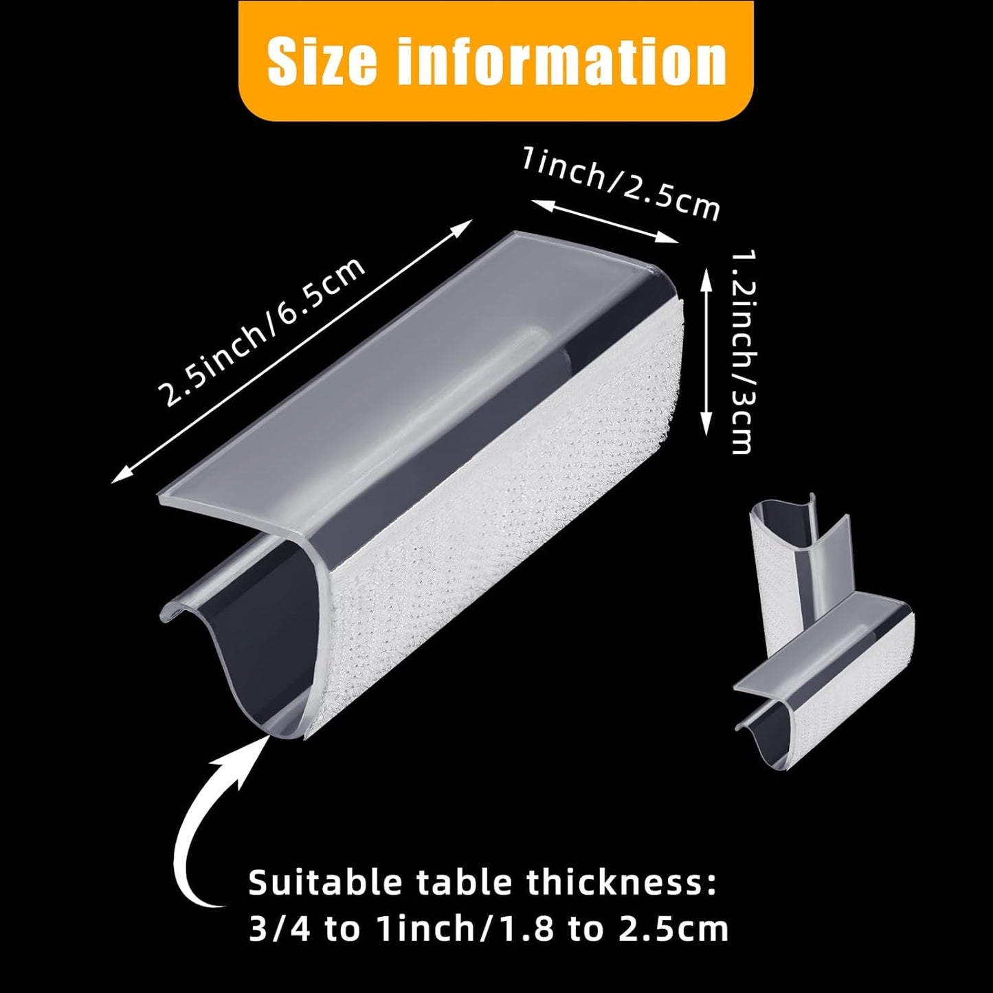 24 Pieces Table Skirting Clips Clear Tablecloth Clips for Indoor Outdoor Events Wedding Meeting Party Picnic Banquet