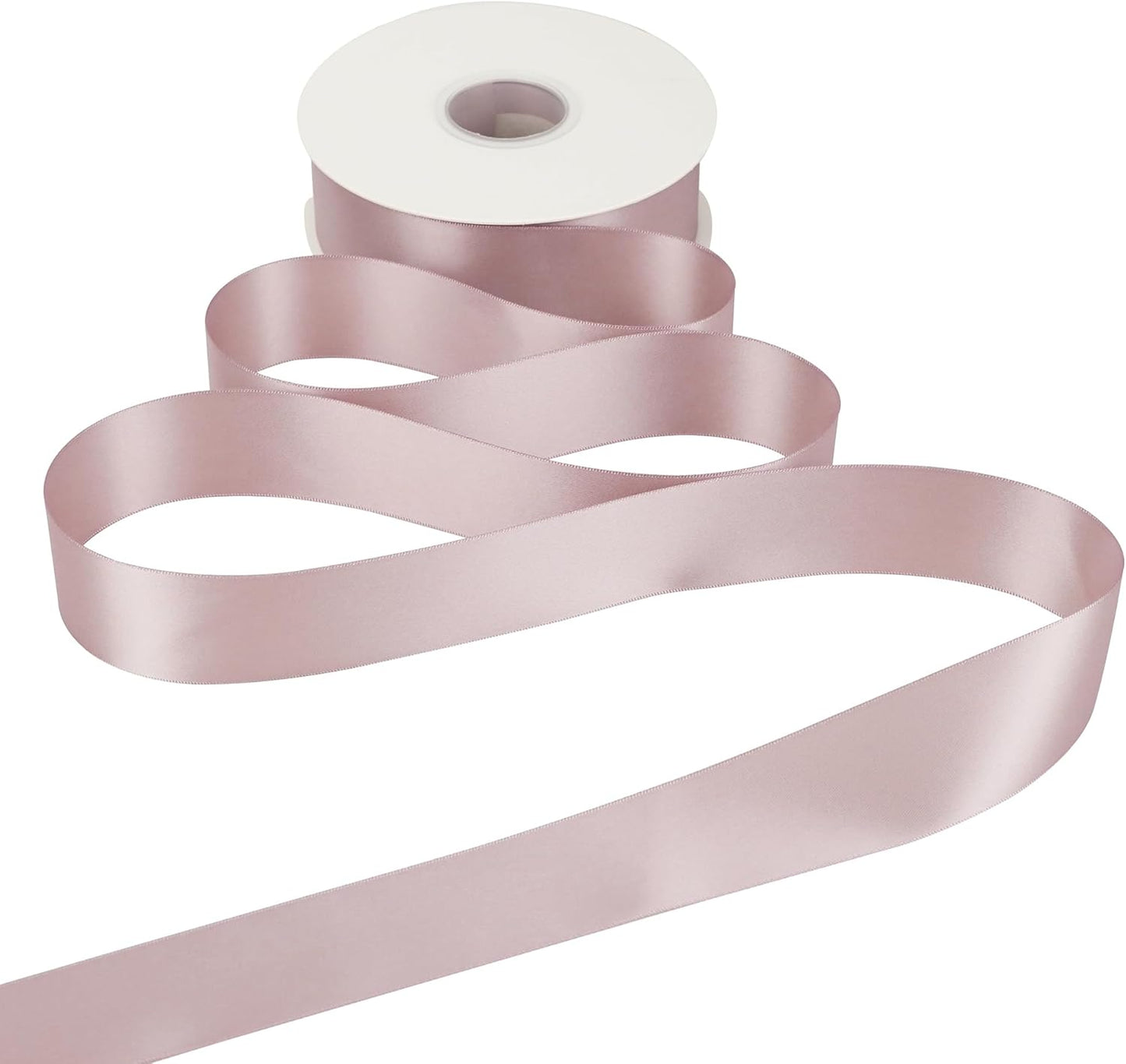 HUIHUANG Dusty Rose Ribbon 1.5 inch Double Face Satin Ribbon Silk Like Ribbons 50 Yards Roll for Gift Wrapping Bows Making Floral Bouquet Wedding Invitations Decor Party Favor Craft Supplies