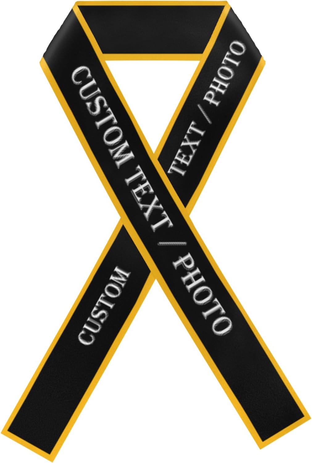 Custom Sash,Personalized Birthday Sash with Text Photo,Customized Bachelorette Sash Quote Sash Bride to Be Sash Color Optional (With decorative edge, Black)