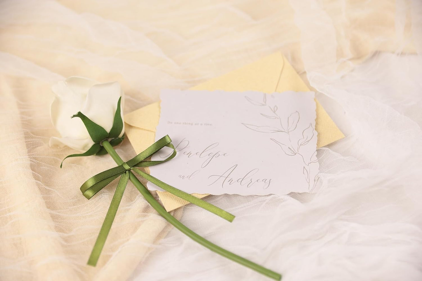 Olive Green Satin Ribbon 1/4 inch X Continuous 50 Yards, Single Face Polyester Ribbon Perfect for Gift Wrapping, Flower Bouquet, Wedding Decor, Crafts, Bow Making, Sewing and More