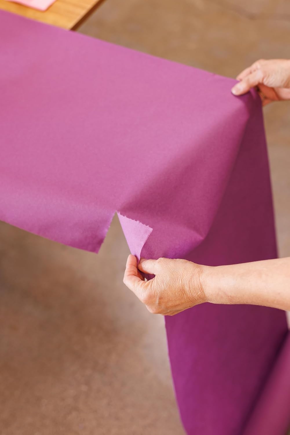 American Homestead Paper Table Runner Roll - 78 ft. Disposable Linen-Like Table Cover Roll - 20 Perforated Table Runners (16" x 48") for Parties, Weddings, and Events - Yellow