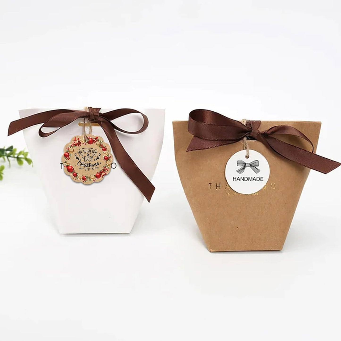 Personalized Gift Tags, Custom Hang Tags with Your Business Logo Small Card Party Decoration Paper Gift Tags for Birthday Wedding Christmas