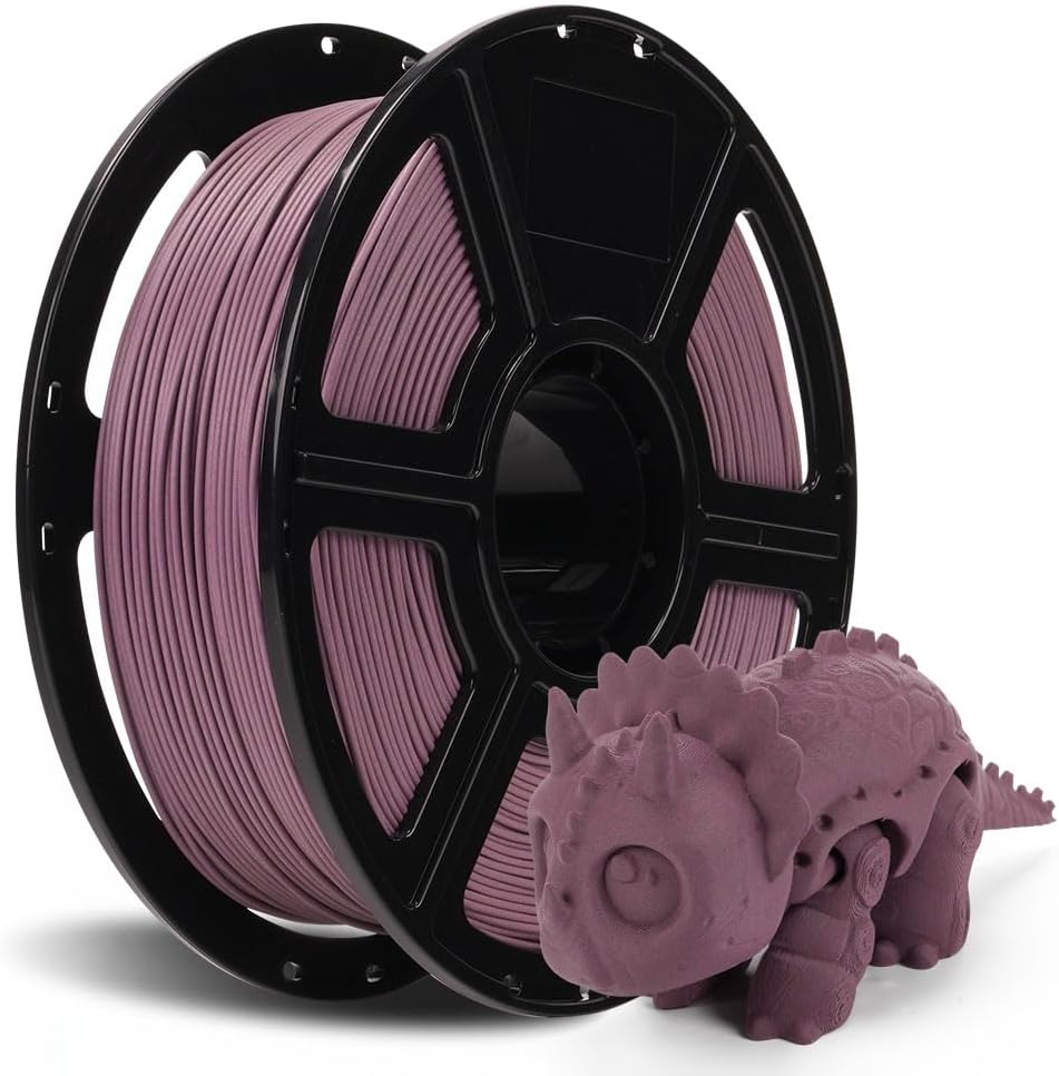 FLASHFORGE Carbon Fiber PETG Filament 1.75mm, Carbon Fiber PETG 3D Printer Filament, 1KG Spool Dimensional Accuracy +/- 0.02mm, Lightweight & Heat-Resistant & Moisture Free (Dusty Pink)