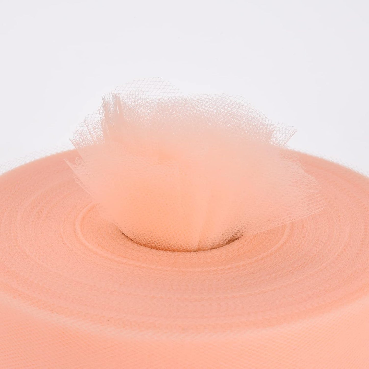 Tulle Fabric Roll, 6” by 200 Yards (600FT) Tulle Organza Fabric Spool for DIY Tutu Skirt Baby Shower Decor Wedding Backdrop Crafts Birthday Party Supplies(New-Champagne)