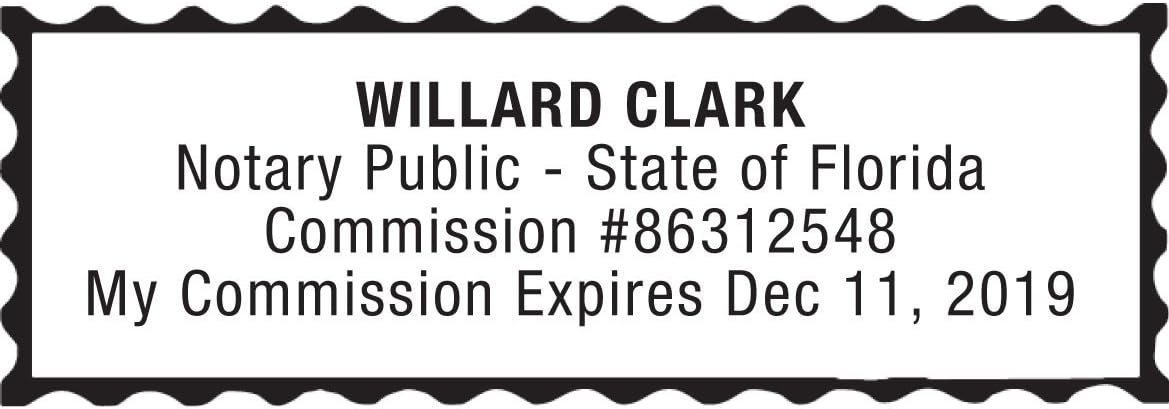 MaxMark Notary Stamp for State of Florida- Self Inking Stamp,