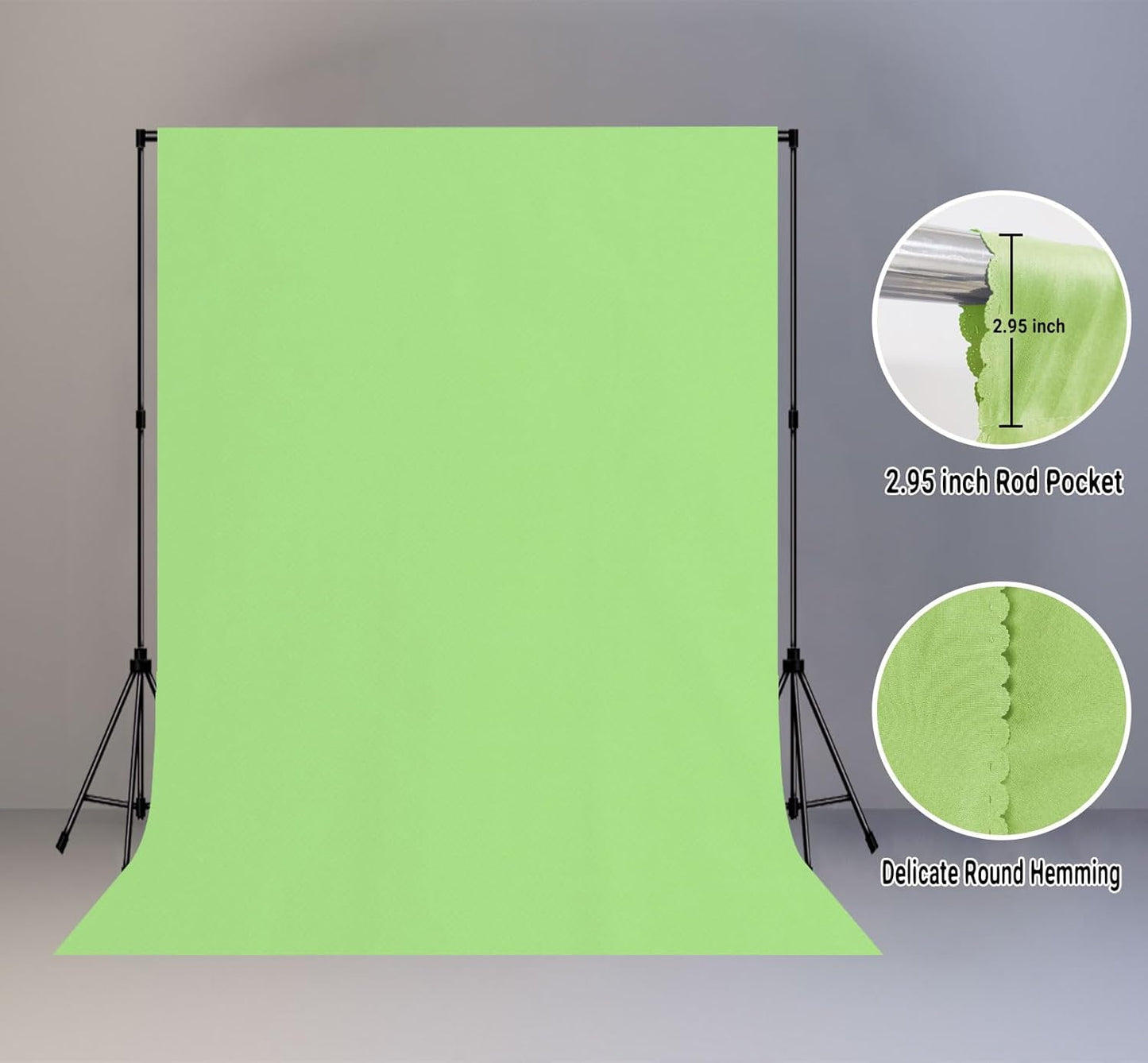 Light Green Screen Backdrop 5x7ft Grass Green Photography Background Meeting Photo Studio Shooting Props
