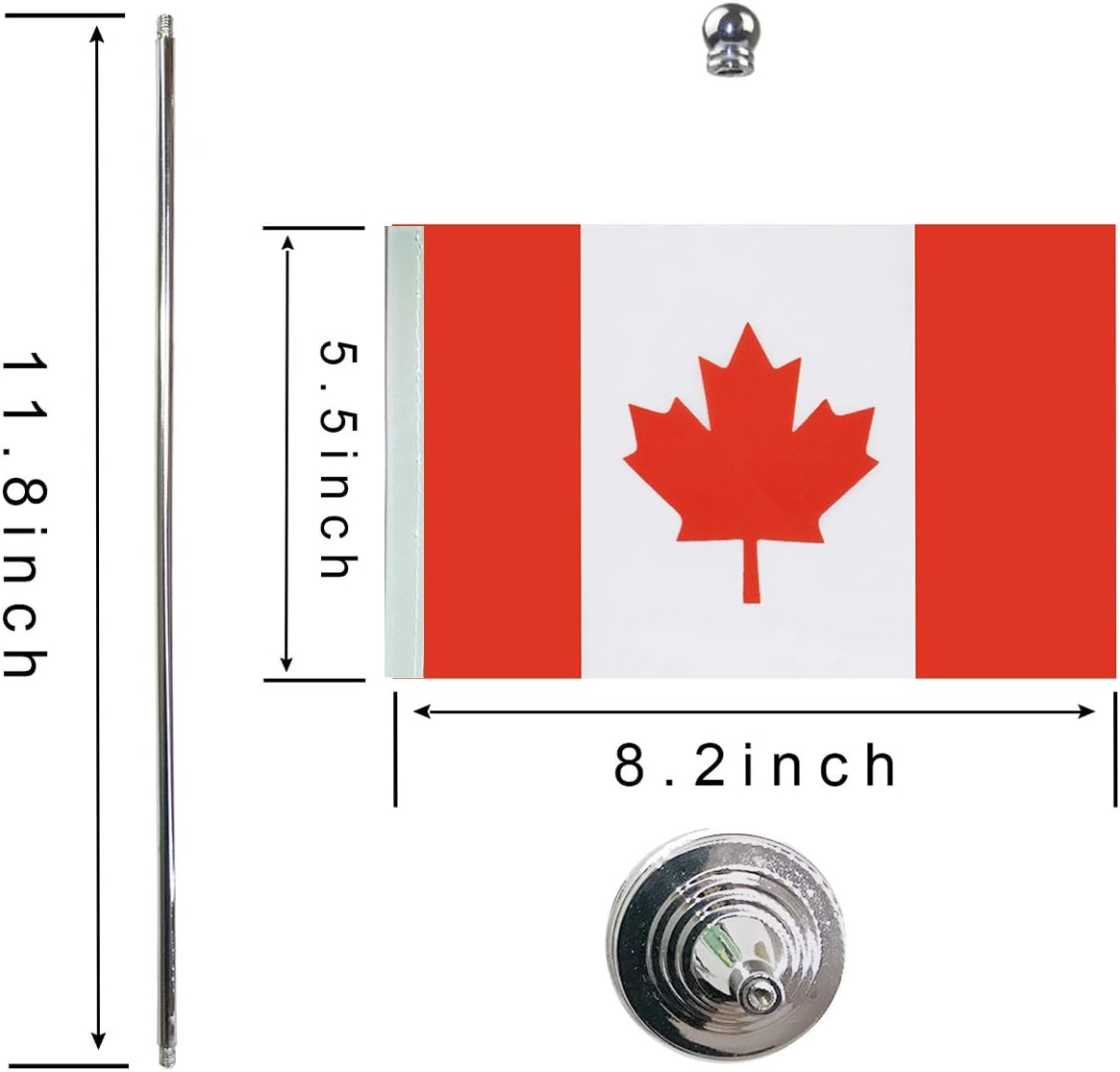 Canadian Flag - Desk & Office Flag, World Country Banner for Festival & Decoration