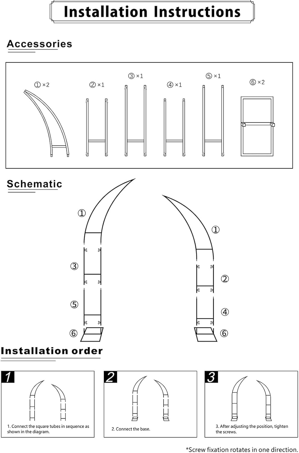 SATBIR 2pcs Large Wedding Arch with Base Flower Stand Arch Bracket Stand Backdrop Stand For Wedding Party Elegant Decorations & Garden Climbing Plants Vines,8.2&6.9 FT-Gold