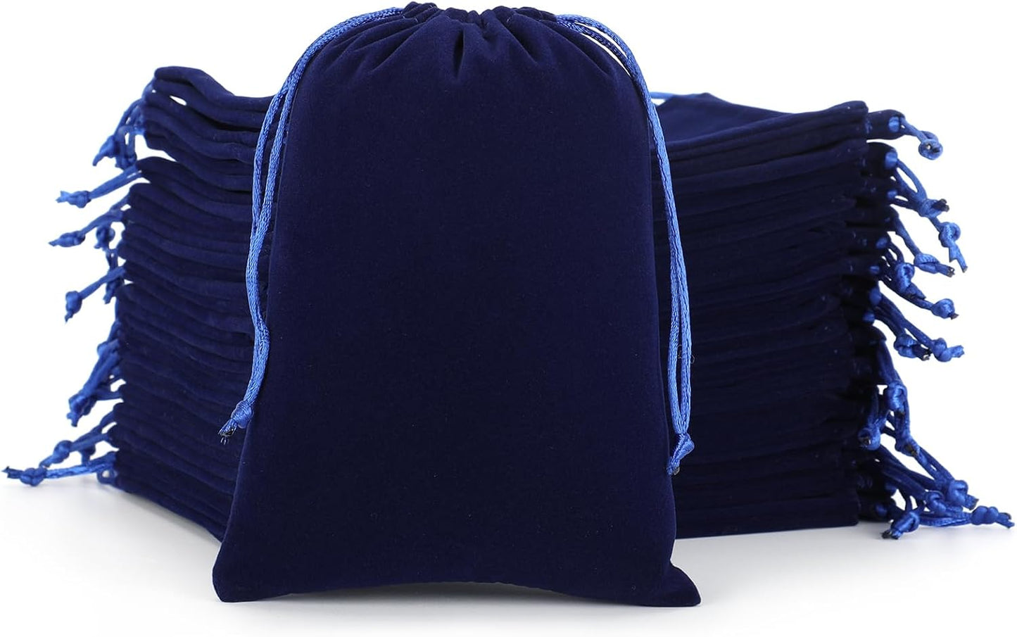 Velvet Drawstring Jewelry Bag, 50Pcs Blue Dice Bag, 5x7 Tarot Card Pouch, Or Wrapping Halloween Party Favors, Mojo, Small Bussiness, Pendents, Bracelet, Customers