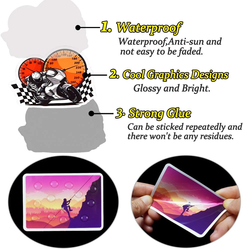 QTL Sport Stickers for Teens Kids Sport Stickers for Water Bottle Skateboard Laptop Waterproof Vinyl Packs 50Pcs