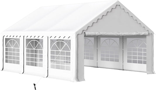 HERA'S PALACE 16'x 20' Outdoor Tents for Parties Large Canopy Tent with 8 Removable Sidewalls Heavy Duty Party Tent for Graduation Wedding and Birthday