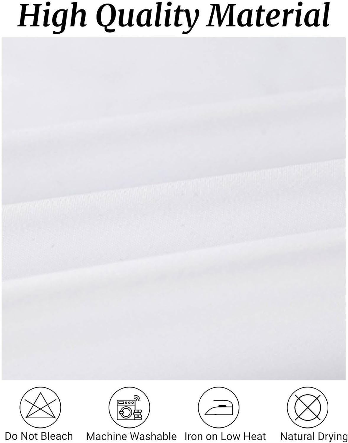 Fokitut 6 Pack Round Tablecloth, 90 Inch, Stain Resistant and Wrinkle Polyester Table Cloth, Fabric Table Cover for Kitchen Dining, Wedding, Party, Holiday Dinner-White
