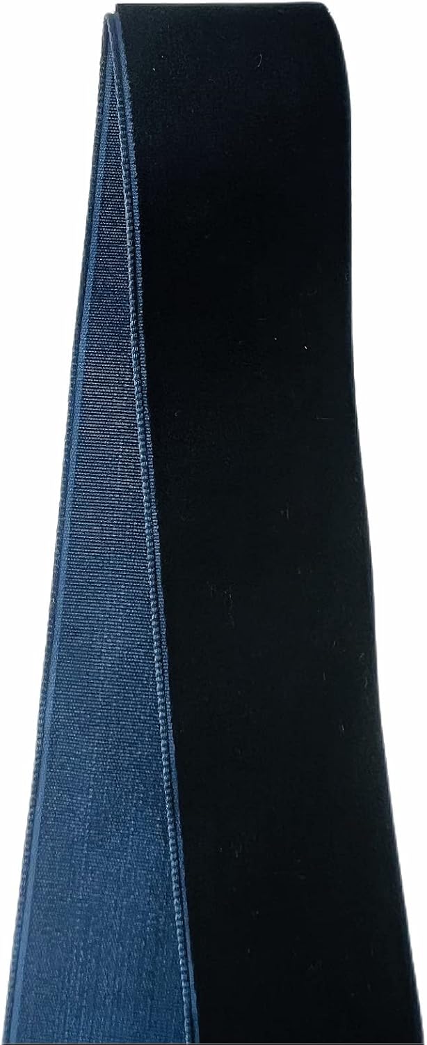 Vintage Navy Blue Velvet Ribbon, 1 Inch X 25Yd