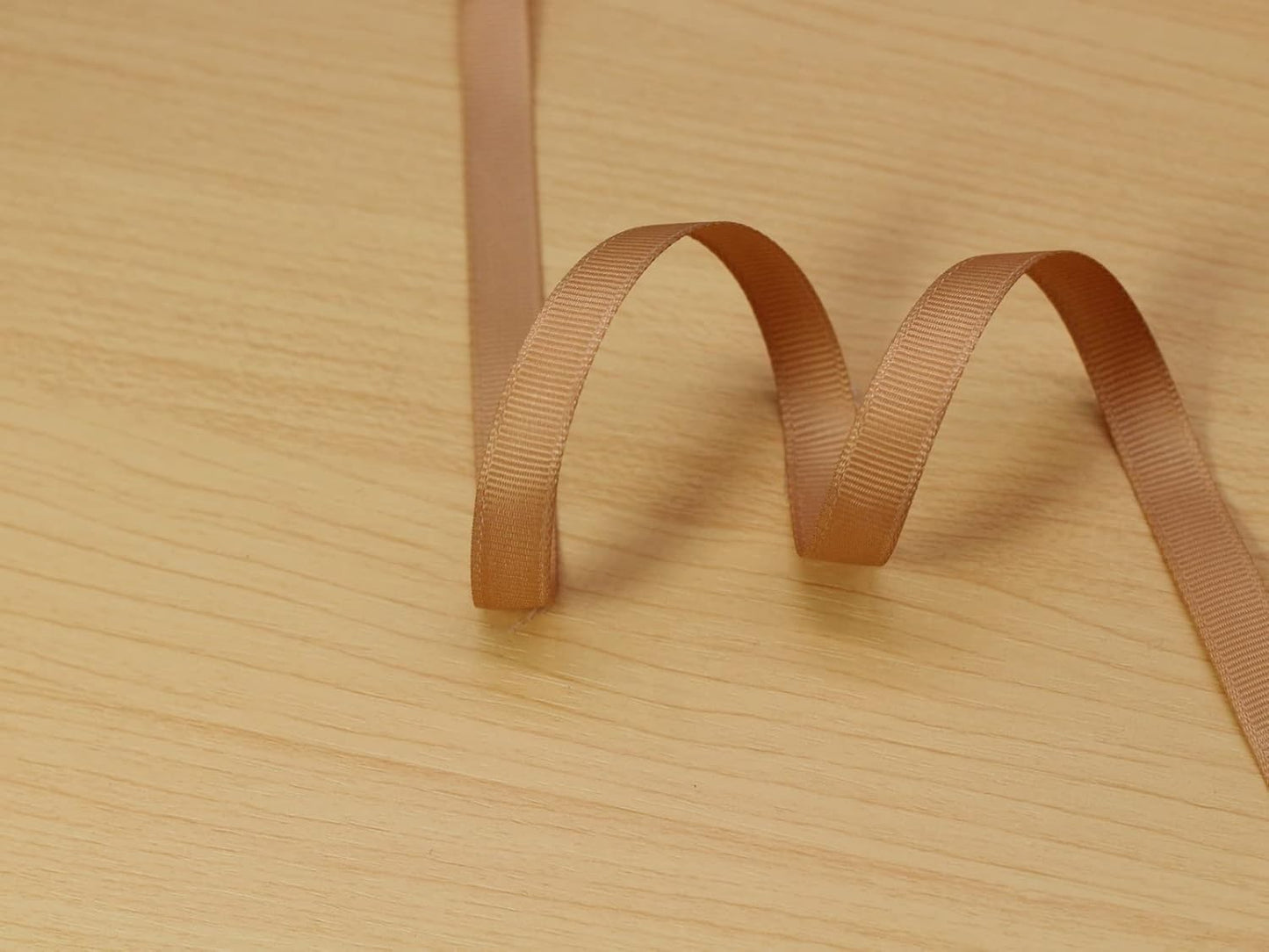 Jesep One Roll 100 Yards 3/8" Soild Grosgrain Ribbon Boutique Gift Wrapping Package Ribbon, DIY Crafts Bow Hair Headband Accessories Assorted Ribbon#835 (3/8" 10mm, Khaki)