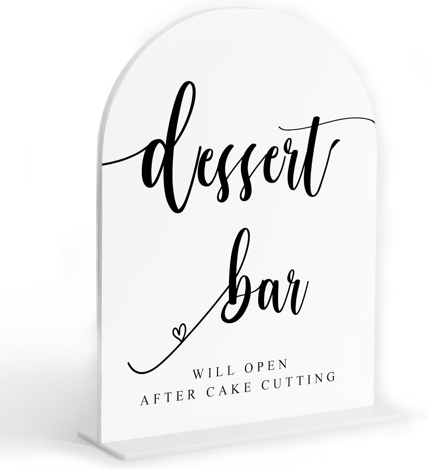Dessert Bar Sign, White Arch Acrylic Wedding Sign, Dessert Table Decor, Wedding Reception Decorations, Bridal Shower Decor, Centerpiece Table Decorations Party for Bride and Groom-10