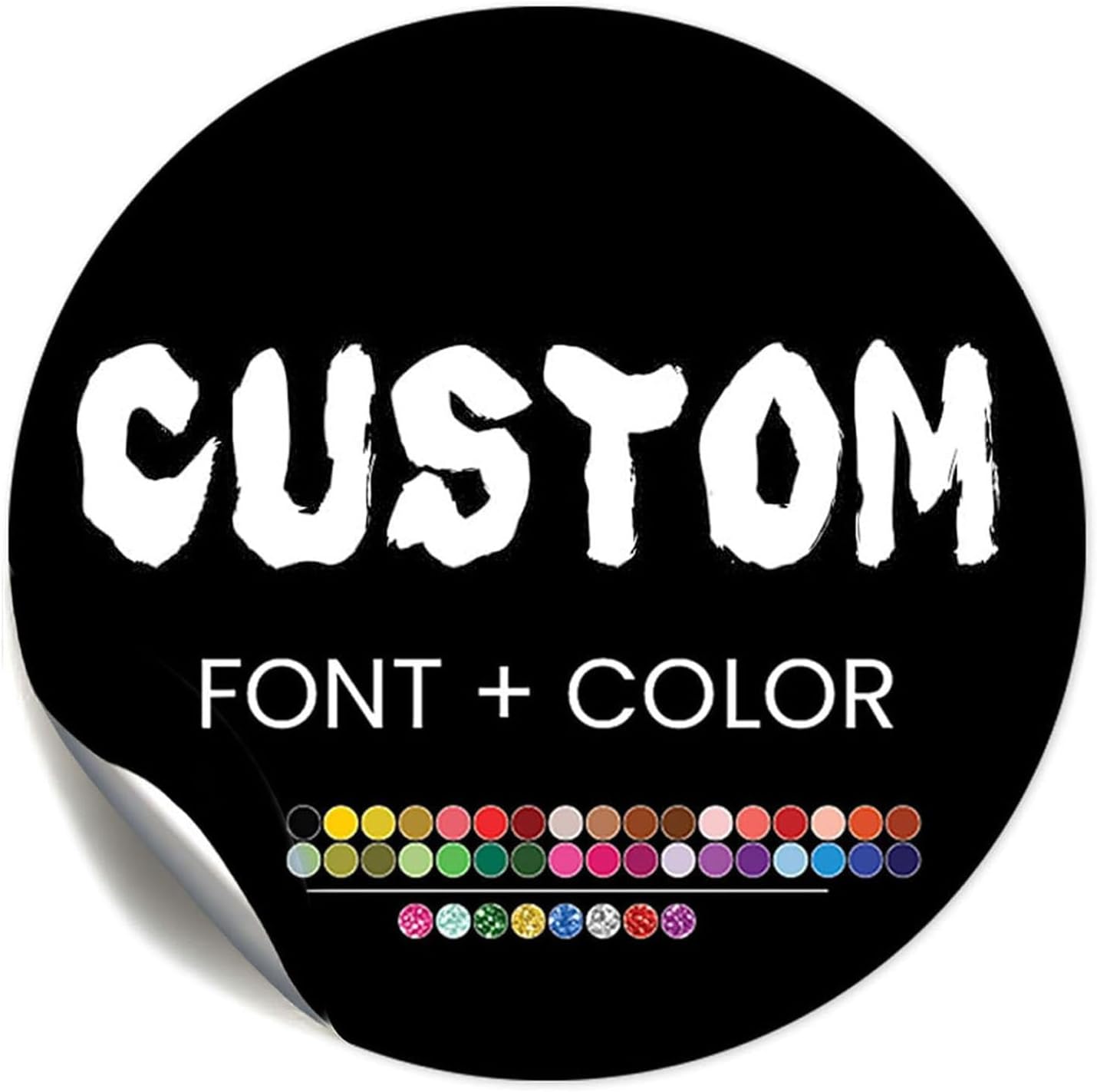 Premium Custom Stickers Labels - Personalized Stickers for Businesses Logo and Name. Birthday Pets and Label Product Boxes Wedding Favors Waterproof Labels (custom text, 4 inch)