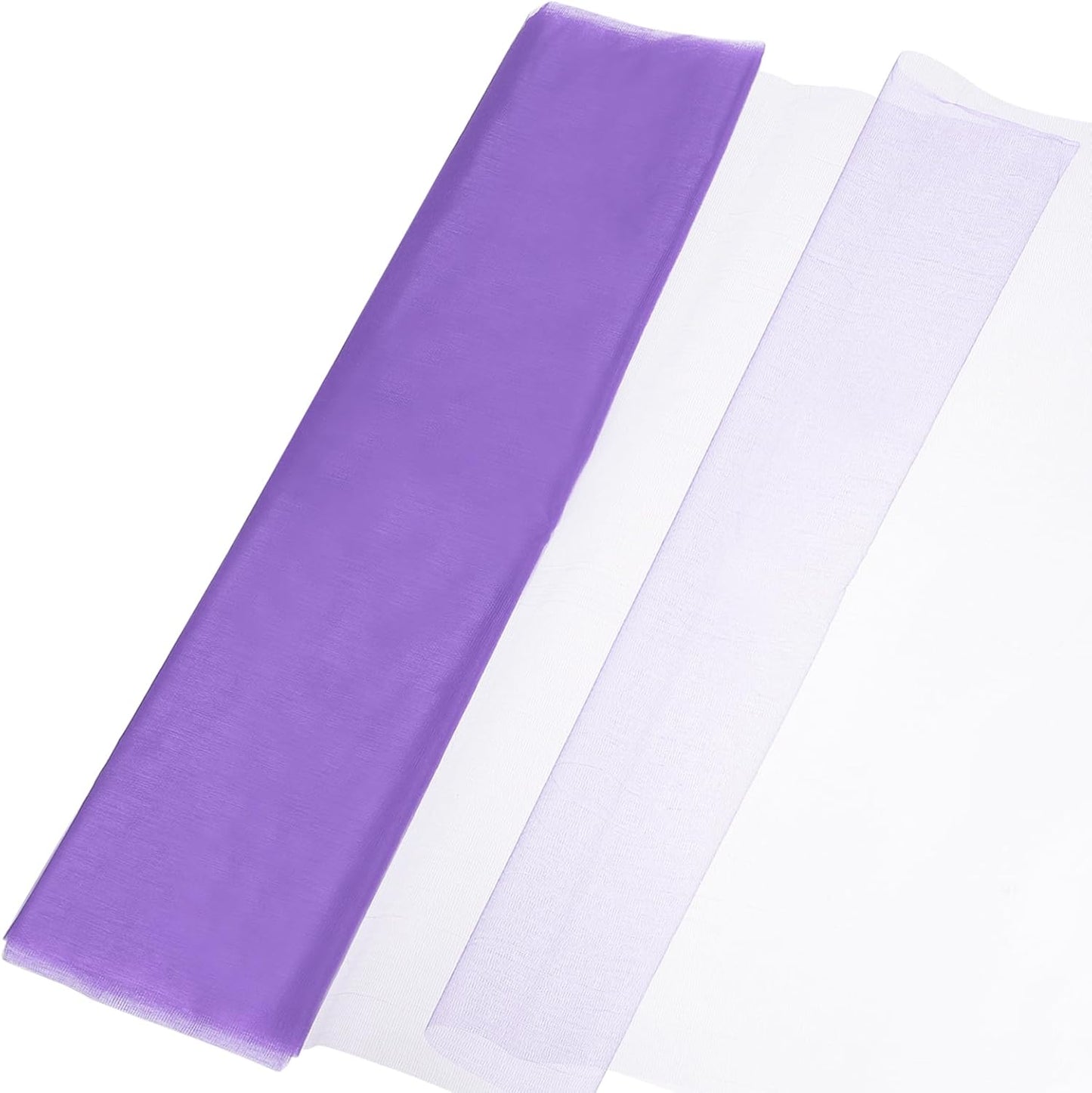 uxcell 19" by 5.5 Yard Tulle Fabric Backdrop Curtains for DIY Tutu Skirt Shower Decor Wedding Crafts Birthday Party Supplies, Deep Purple